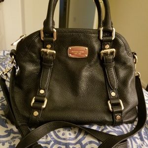 Black leather michael kors